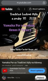 Yamaha psr sx Východ V5 štýly - 2