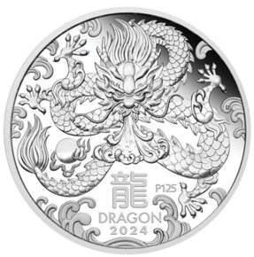 Set strieb.mincí 3 oz-Lunárna séria III. -Rok draka 2024

 - 2