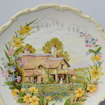 kompletná sada - 4 porcelánové taniere 4 ročné obdobia - 2