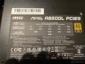 MSI MAG A850GL PCIE5 II - V ZARUKE - 2