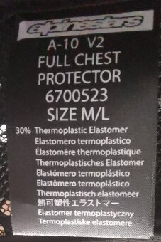 Chránič Alpinestars A-10 v2 - 2
