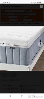 Vrchný matrac IKEA TUDDAL 160x200 cm - 2