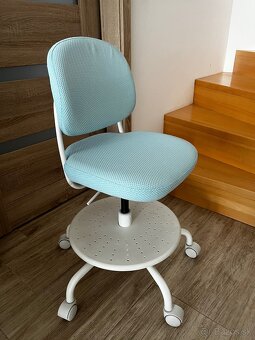 Detska stolicka Ikea Vimund tyrkysova - 2