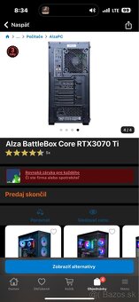 Herný Počítač PC Alza BattleBox Core RTX3070 Ti - 2