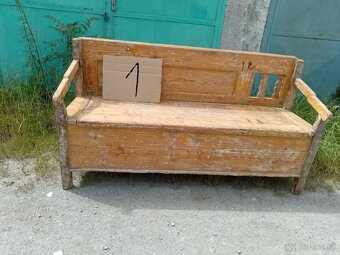 Drevené lavice s uložným priestorom - 2