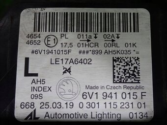 skoda fabia svetlo full led 2018+ - 2