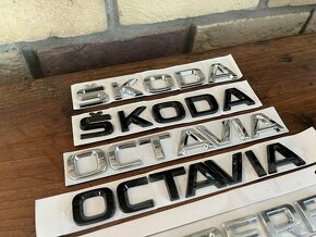 Nápisy Škoda na kufor - Octavia, Superb a 4x4 - 2