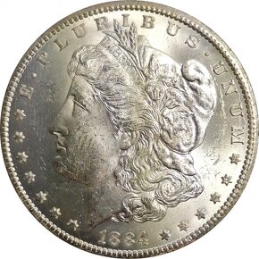 1884 Morgan Dollar USA - 2