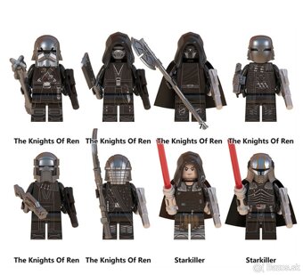 Rôzne figúrky Star Wars 2 (8ks) typ lego - nové - 2
