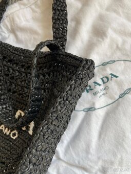 Unisex letní taška Prada, model logo crochet tote - 2