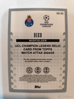 Topps match attax 2024/25Legend Relic UCLC-DEC DECO FC PORTO - 2