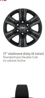 Hilux sada kolies, disky toyota 265/65 R17 - 2