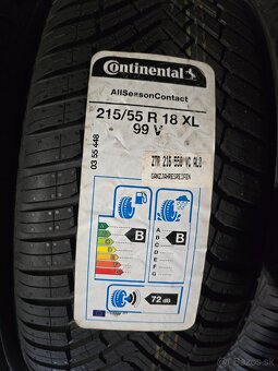 Nové Celoročné Pneu Continental 215/55 R18 - 2