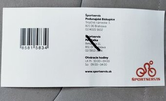Darčeková poukážka na nákup 100€ v predajniach Športservis - 2
