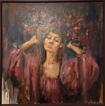 Obraz Igor Navrotskyi-Dievča v záhrade - 2