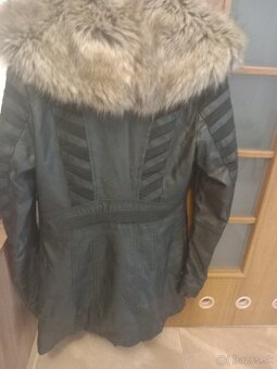 Kožený kabat s cicou - 2
