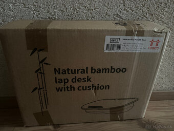 Bambusová podložka pod notebook s vankúšom - 2