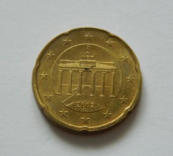 Predám 20 euro cent 2002 D Nemecko - chyborazba - 2