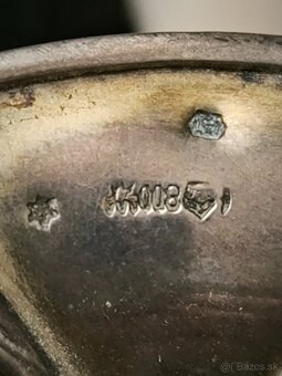 Strieborná miska -secesia - 2