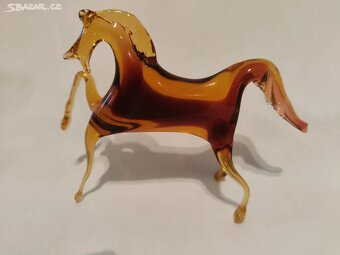 Kůň , sklo vintage Jiří Pačinek ? - Top stav - 2