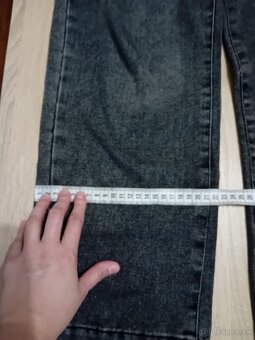 Dievčenské čierne široké rifle - 2