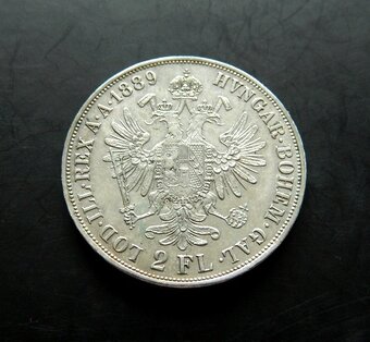 Predám 2 zlatník/florin 1889 František Jozef I. - 2