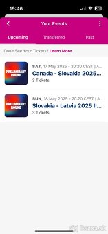 Vstupenka na dvojzápas 1x SVK-CAN a 1x SVK-LTV - 2