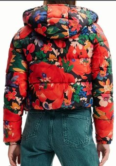 DESIGUAL original nenosena krasna moderna bunda L - 2