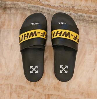 Šľapky Off-White + box + certifikácie 41 - 2