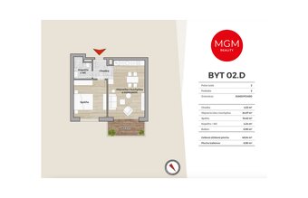 02.D - 2-izb. apartmán, 55,74 m2, DONOVALY, priamo na zjazd - 2