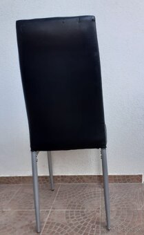 Eko koža čierna stolička 2x - 2
