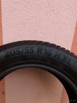 Predám 2 ks celoročné pneumatiky Continental 205/55/R16 - 2