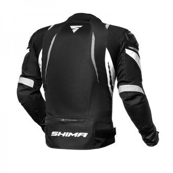Bunda na moto Shima Mesh Pro čierno-biela - 2