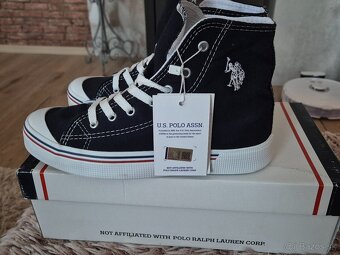 Vysoké plátené tenisky U.S. POLO ASSN. - 2