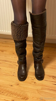 Zimné kožené čižmy dámske - 2