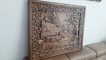 Drevený obraz 100×80cm.hr.4cm - 2