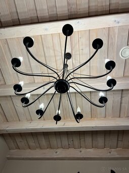 Luster kovovy s 12 svetlami - 2