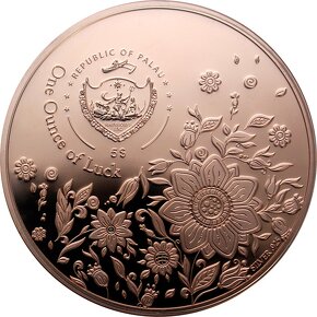 Strieborná minca Štvorlístok Unca šťastie 1 Oz 2020 Proof - 2
