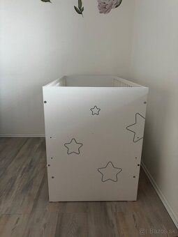 Detská postieľka s matracom a mantinelom - 2