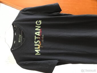 MUSTANG originál tmavomodré pánske tricko L/XL - 2