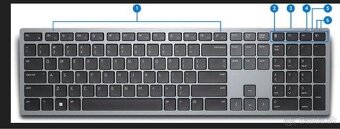 Dell Multi-Device bezdrôtová klávesnica – KB700 – CZ/SK - 2