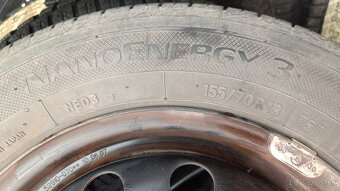 sada diskov 13x4.00 4x100 s pneu Toyo 155/70 R13 75T letné - 2