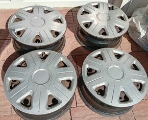 Plechové disky 6Jx15H2 ET38 + puklice, 4ks
 - 2