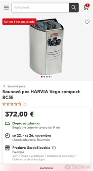 Saunová pec HARVIA Vega compact BC35 - 2