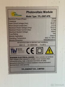 Fotovoltaické panely, solárne panely 275W, 290W - 2