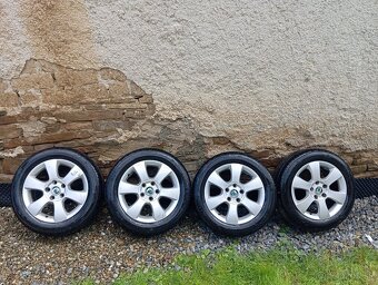 Sada disky+ pneumatiky letne originál škoda 5x112 r16 - 2
