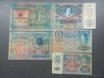 Bankovky staré RU a staré Rakúsko - 2