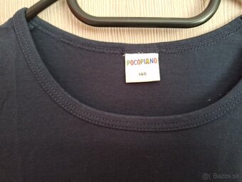 Chlapčenské čierne tričko POCOPIANO - 2