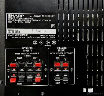 Predam koncovy zosilovac Sharp SX 8800H - 2