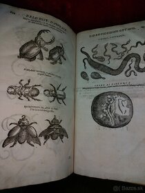 Stara velka kniha Encyklopedia živočíšnej ríše z r. 1672 - 2